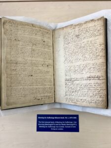 An historic book.